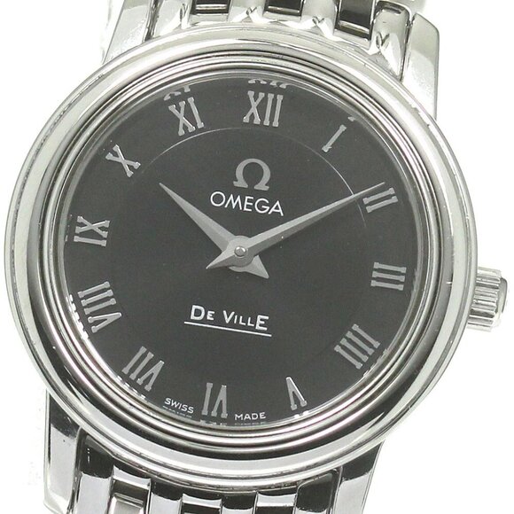 OMEGA De Ville Prestige 4570.52 Black Dial Quartz Ladies Watch